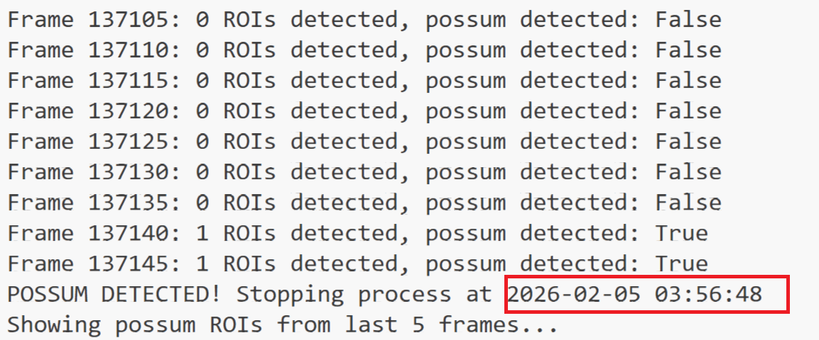 Detection terminal log 2